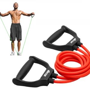 Double Toning Tube Resistance Exercise Band