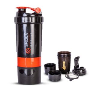 Spider Shaker Bottle With 2 Removable Compartment