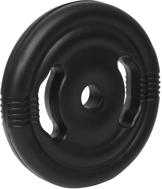 10kg Finger Gripped PVC Bouncer Plates (2.5kg x 4) Black Weight Plate (10 kg) - Image 2