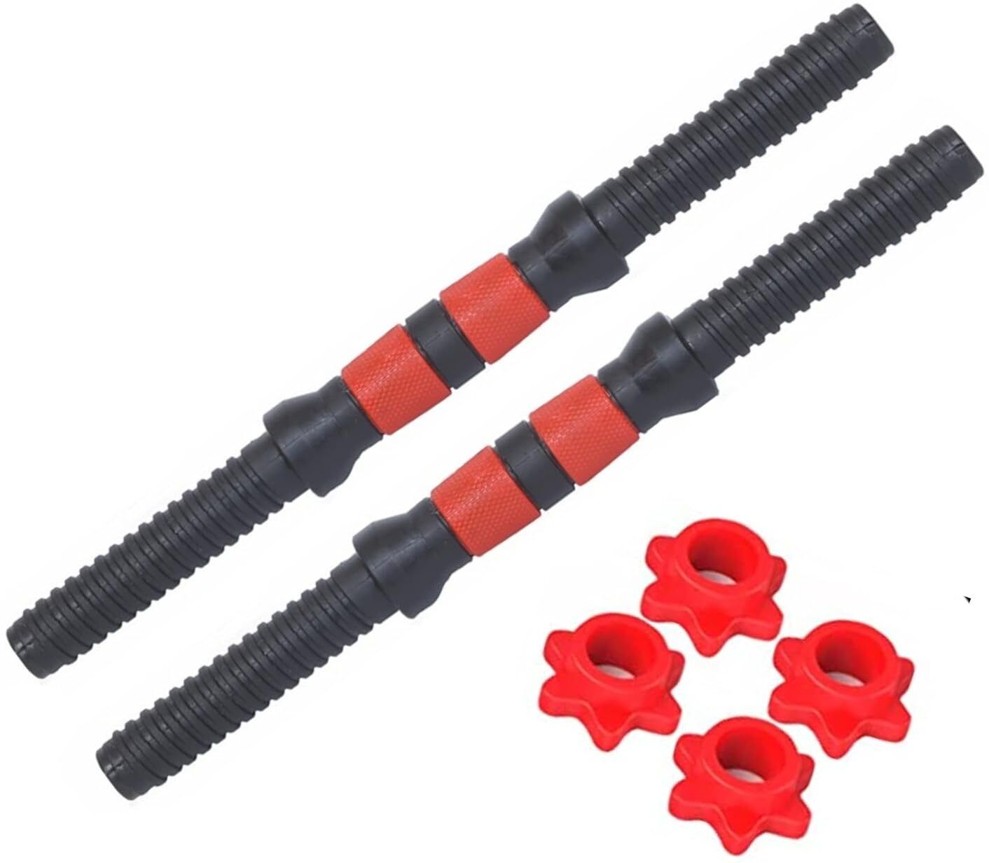 14 inches Dumbbells Rods, Set of 2 Weight Lifting Bar (Black)