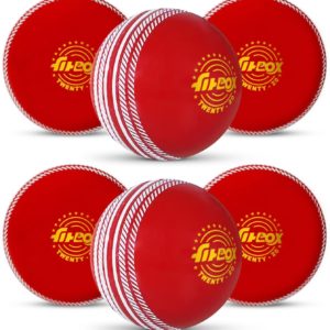 Polyurethane (Pu), Blend Balls Professional Ball Cricket | for Indoor & Outdoor Cricket Rubber Ball (Standard, Pack of 6)