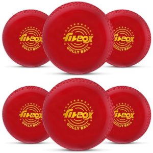 Polyurethane (Pu), Blend Balls Professional Ball Cricket | for Indoor & Outdoor Cricket Rubber Ball (Standard, Pack of 6)