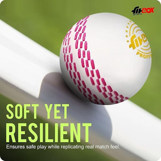 Polyurethane (Pu), Blend Balls Professional Ball Cricket | for Indoor & Outdoor Cricket Rubber Ball (Standard, Pack of 6) - Image 4