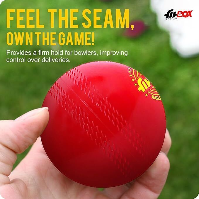 Polyurethane (Pu), Blend Balls Professional Ball Cricket | for Indoor & Outdoor Cricket Rubber Ball (Standard, Pack of 3) - Image 4