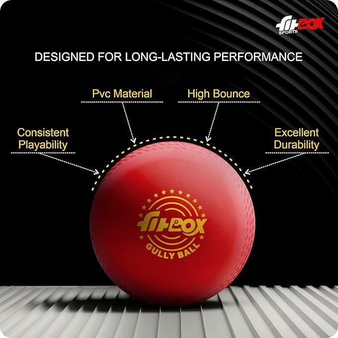 Polyurethane (Pu), Blend Balls Professional Ball Cricket | for Indoor & Outdoor Cricket Rubber Ball (Standard, Pack of 3) - Image 3