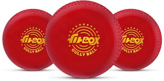 Polyurethane (Pu), Blend Balls Professional Ball Cricket | for Indoor & Outdoor Cricket Rubber Ball (Standard, Pack of 3)