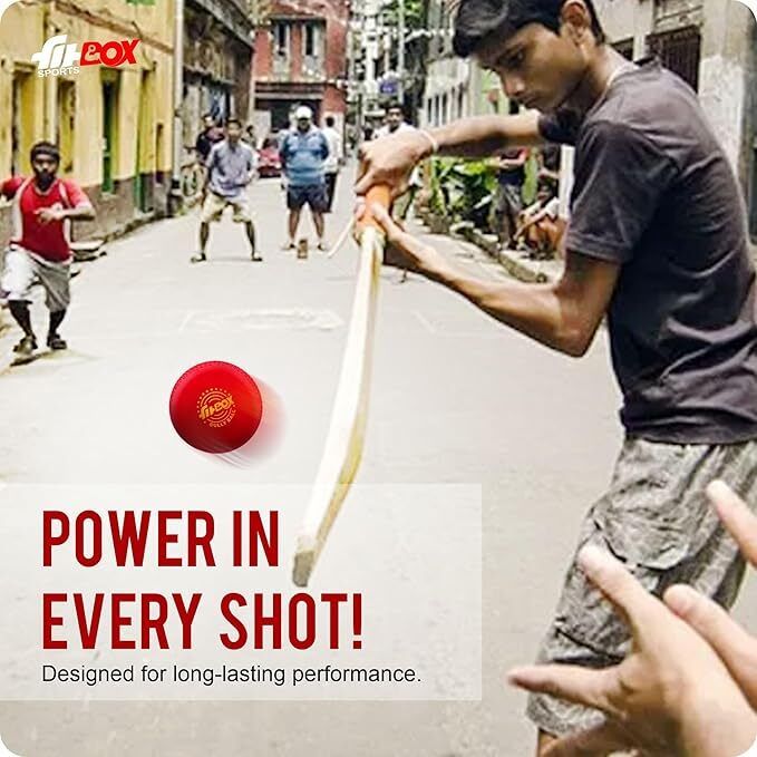 Polyurethane (Pu), Blend Balls Professional Ball Cricket | for Indoor & Outdoor Cricket Rubber Ball (Standard, Pack of 3) - Image 5