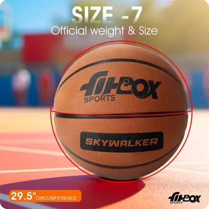 Basketball Official | Professional Match Ball Indoor & Outdoor Games & Training Basketball - Size: 7 - Image 2