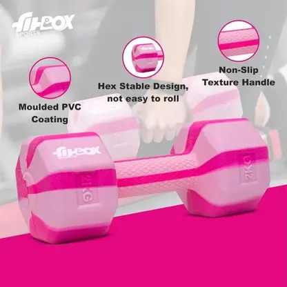 Exclusive Blend Dumbbells Anti Slip Anti Rolling Dumbbells Set Fixed Weight Dumbbell - Image 3