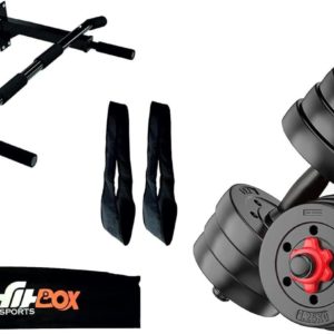 20 Kg Adjustable PVC Dumbbells Weights With Dumbbells Rods, 10 Kg X 2 Dumbbell Kit