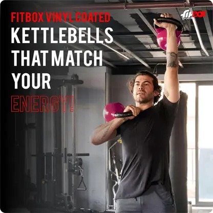 Premium Kettlebell Cast Iron Vinyl Coated Solid Kettlebell Red Kettlebell (5 kg) - Image 3