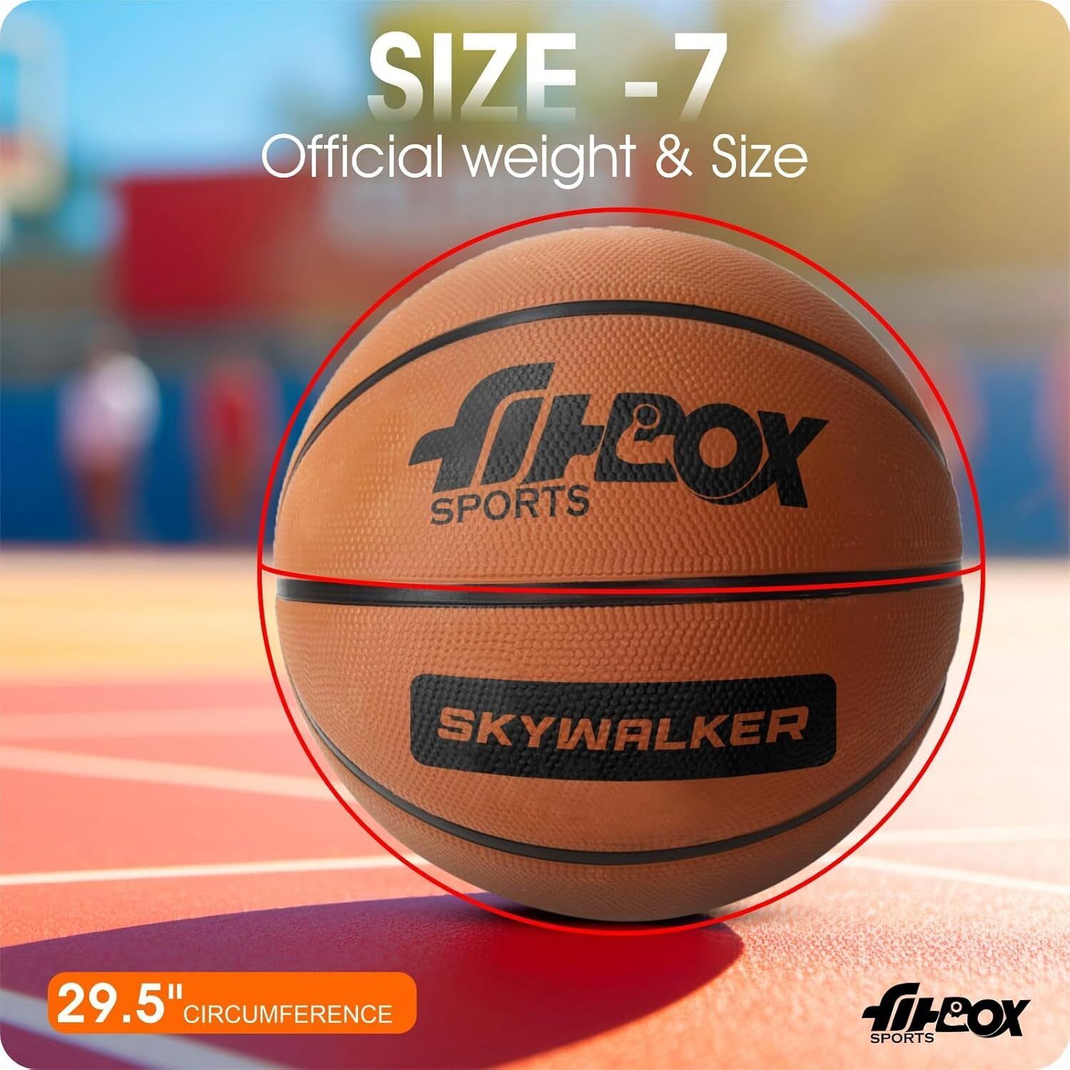 Basketball Official |Professional Match Ball Indoor & Outdoor Games & Training Basketball - Size: 7 (Standard, Pack of 1) - Image 2