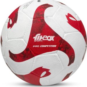 Pro-League Football | 32 Panel Rubber Moulded Design for Indoor & Outdoor Football - Size: 5 (Standard, Pack of 1, White)