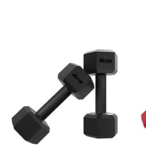 5 Kg Kettlebell Strength Dumbbells 4kg (2kg x 2) Black & Hexa PVC Dumbbells 4kg Black, Red Kettlebell (5 kg)