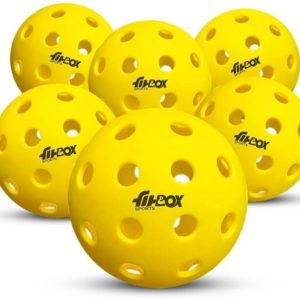 Pickleball Balls Bright, Durable Indoor & Outdoor Balls Great Pickleball Ball (6Balls)