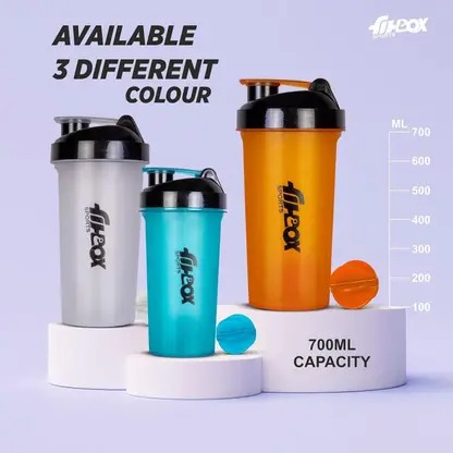 Supplements Shaker Bottle for Protein, Pre - Post Workout 700ml Blue 700 ml Plastic Shaker (Pack of 1, Blue) - Image 4