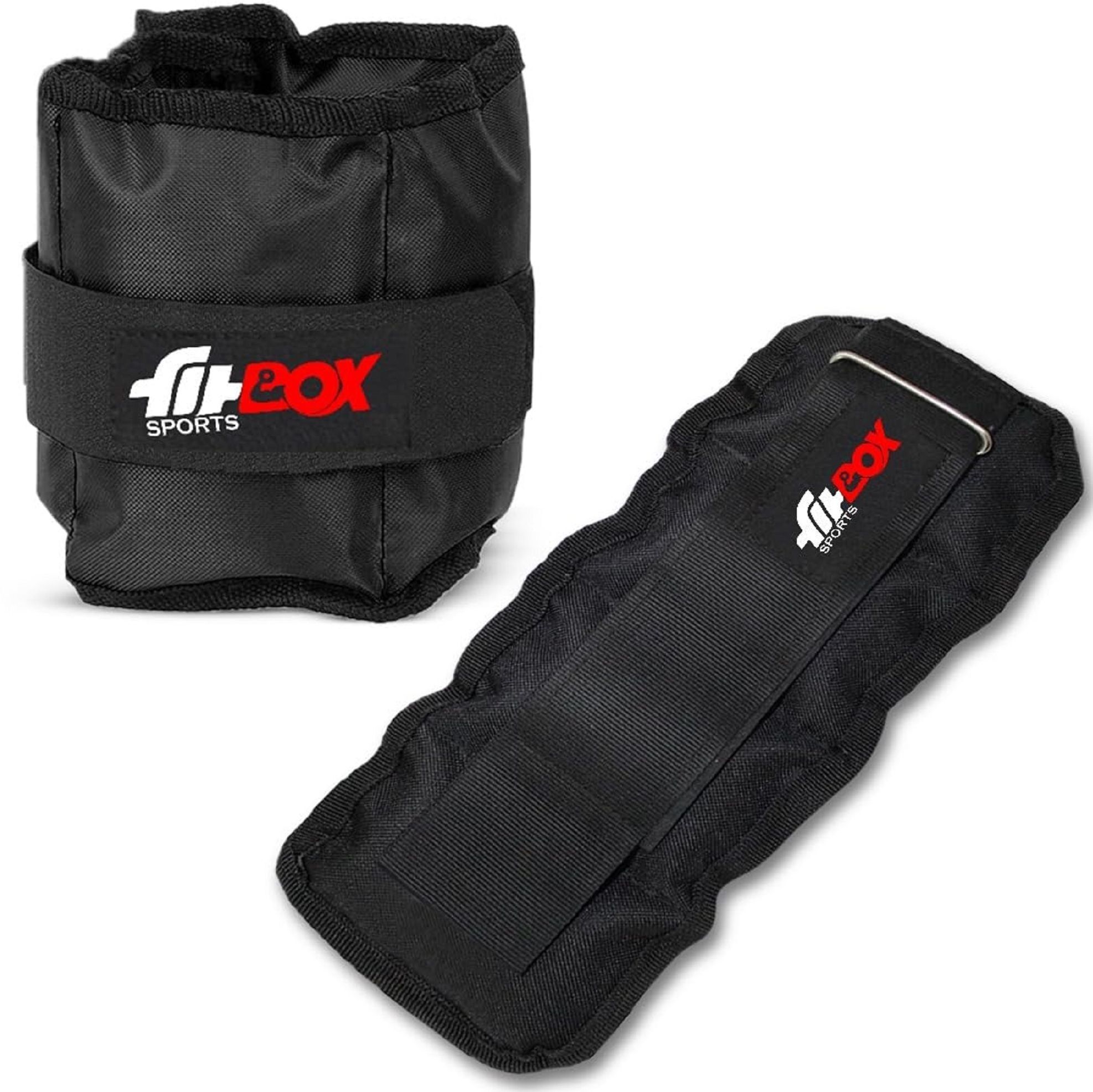 Ankle Weight | Wrist Weight 1kg (0.5kg x 2) for Running, Boxing, Jogging Black Ankle Weight (4 kg)