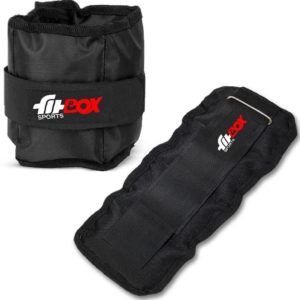 Ankle Weight | Wrist Weight 1kg (0.5kg x 2) for Running, Boxing, Jogging Black Ankle Weight (1 kg)