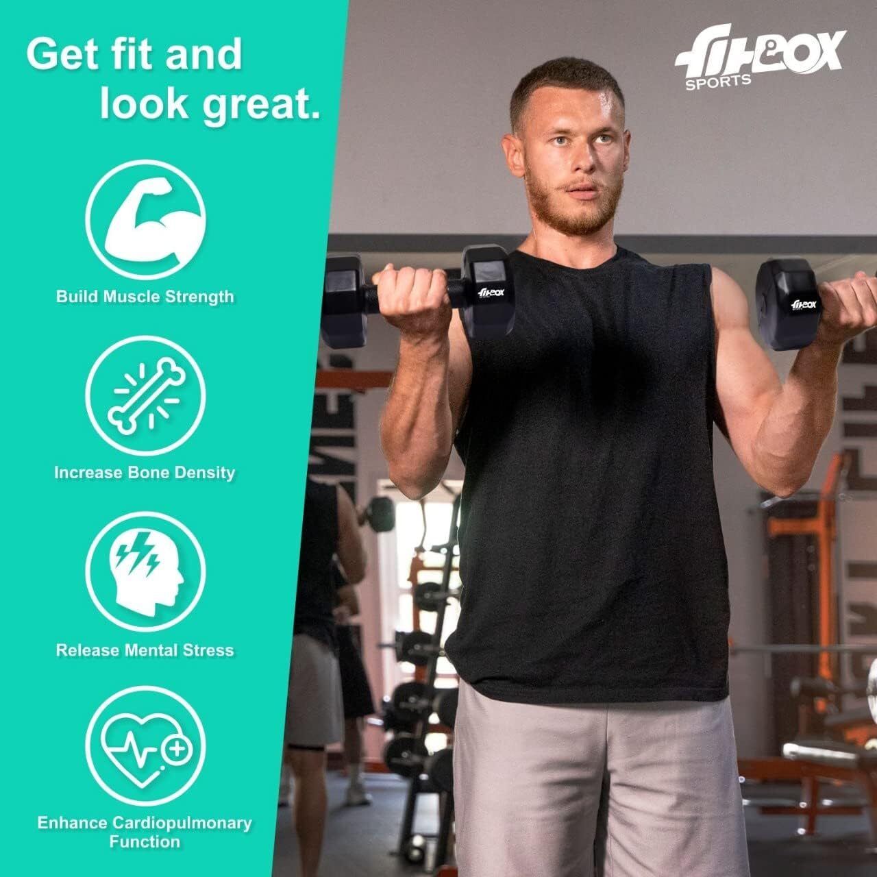 Exclusive Hex Dumbbells 4kg (2kg x 2) for Home Gym Set Fixed Weight Dumbbell (2 kg) - Image 2