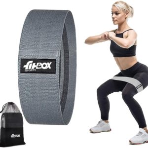 Fabric Resistance Band, Loop Hip Band for Women Resistance Tube (Dark Grey)