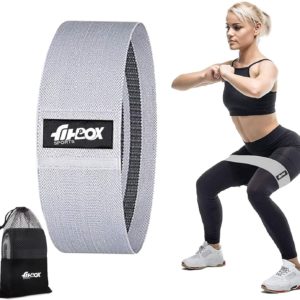 Fabric Resistance Band, Loop Hip Band for Women Resistance Tube (Grey)