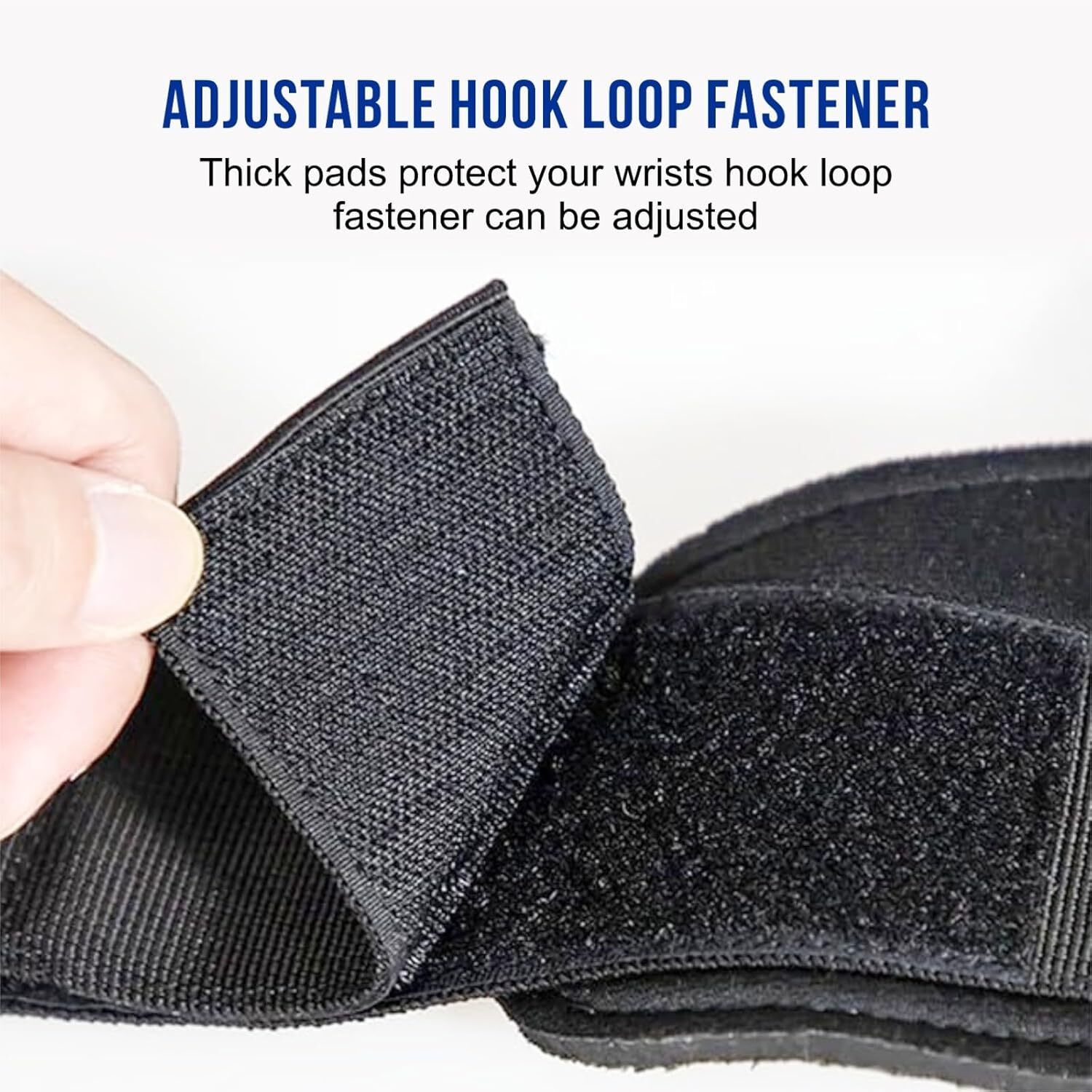 Weight Lifting Wrist Straps with Steel Hooks | Powerlifting, Wrist Supporter Wrist Support (Black) - Image 4