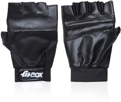 Gym Gloves, Foam Padded with Wrist Support, Gym Gloves/Cycling Gloves/Riding Gym & Fitness Gloves (Black) - Image 3