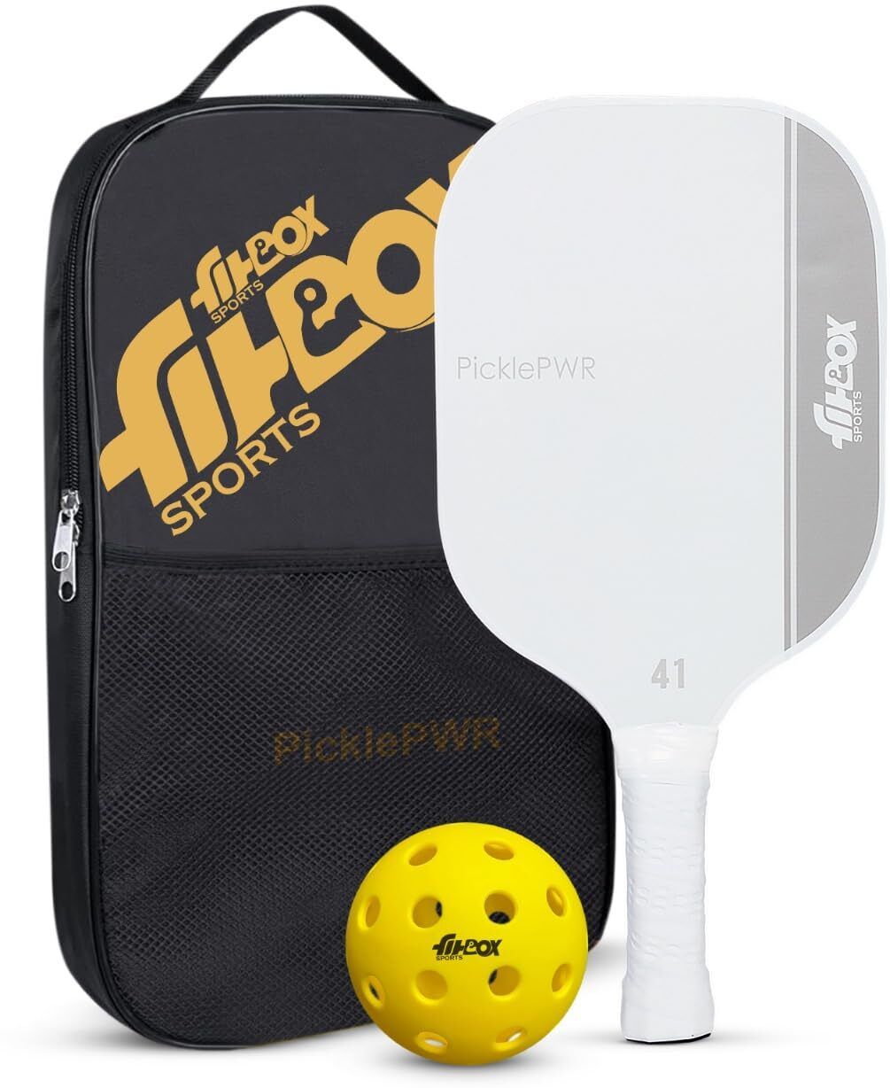 Pickleball Paddle – Premium Boarded Composite Surface & Shock-Absorbent Handle Pickleball Paddle ()