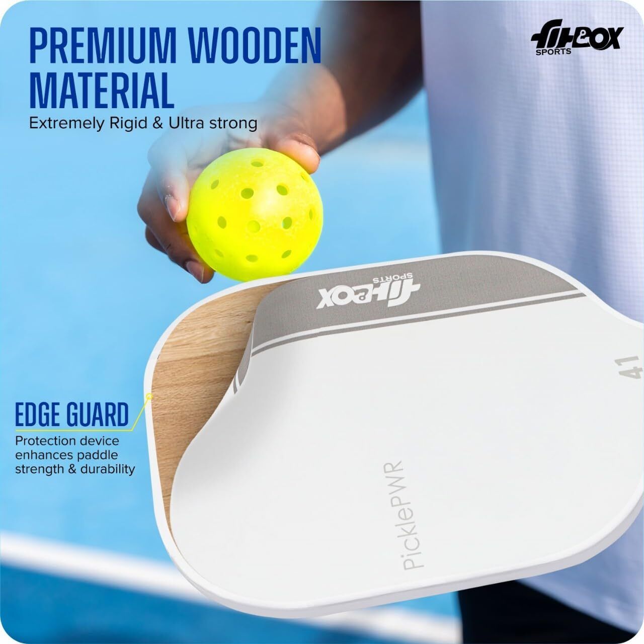 Pickleball Paddle – Premium Boarded Composite Surface & Shock-Absorbent Handle Pickleball Paddle () - Image 4