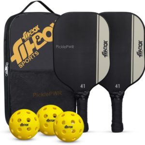 Pickleball Paddle – Premium Boarded Composite Surface & Shock-Absorbent Handle Pickleball Paddle ()