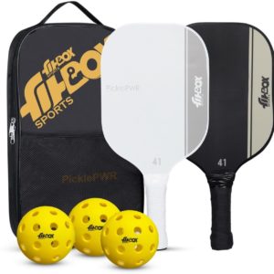Pickleball Paddle – Premium Boarded Composite Surface & Shock-Absorbent Handle Pickleball Paddle ()