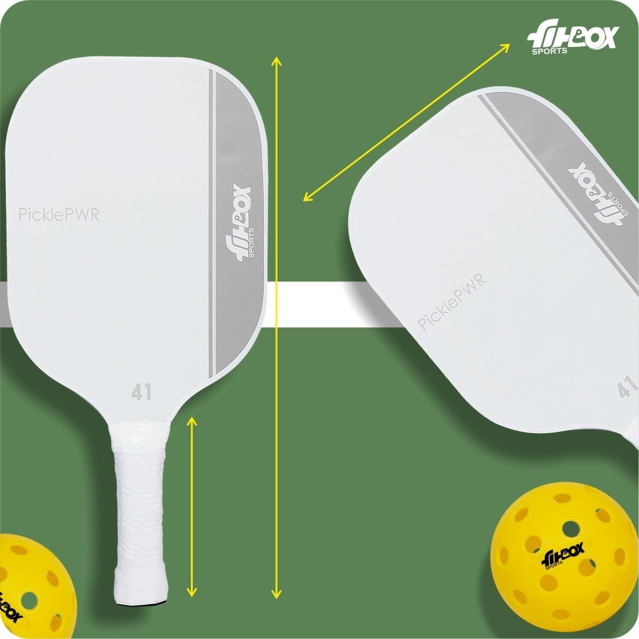 Pickleball Paddle – Premium Boarded Composite Surface & Shock-Absorbent Handle Pickleball Paddle () - Image 2