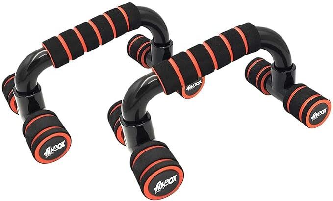 Push-Up Bars Stand Non-Slip Handles | Push Up Handles with Cushioned Foam Grip Push-up Bar (Black)