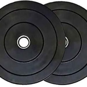 Rubber Plates 5Kg Weight Plates, 2.5kg x 2 (Black) Black Weight Plate (5 kg)