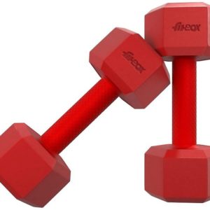 Sports Hexa PVC Dumbbells Fixed Weight Dumbbell (10 kg)