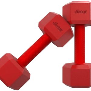 Sports Hexa PVC Dumbbells Fixed Weight Dumbbell (6 kg)