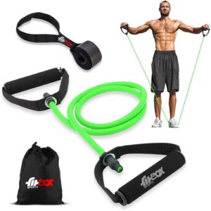 Toning Tube with Door Anchor | Resistance Exercise Band | Comfortable Resistance Tube (Green)
