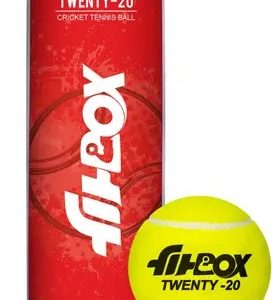 Twenty20 Tennis Ball for Street Cricket & Turf Standard Bail (Pack of 3)