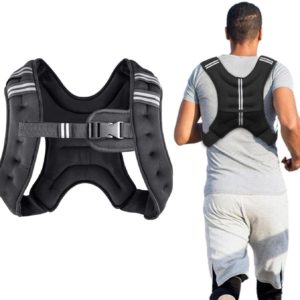 Weighted Vest for Training, Running, Boxing, Jogging, Cycling | Premium Gym Black Weight Vest (5 kg)