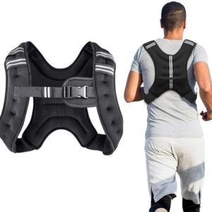 Weighted Vest for Training, Running, Boxing, Jogging, Cycling | Premium Gym Black Weight Vest (10 kg)